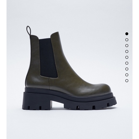 Zara Shoes - Zara low heeled lug sole ankle boots